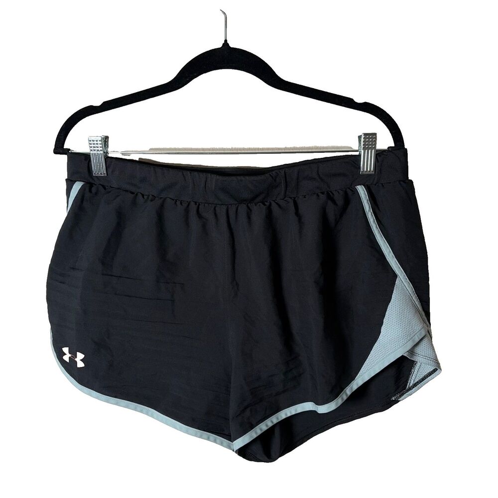 Under Armour Shorts Women's XL Black Lined Athletic Active Pull On Running